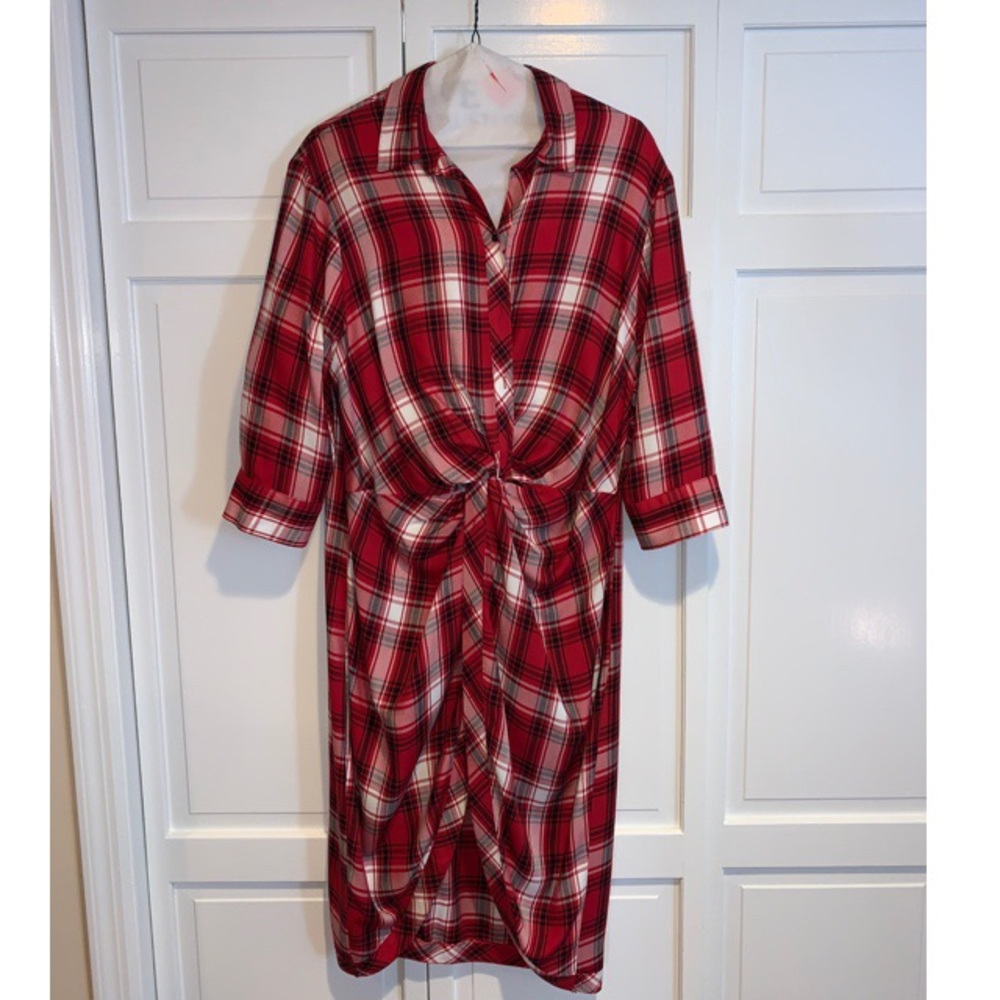 Zara plaid dress